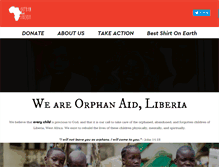 Tablet Screenshot of orphanaidliberia.org